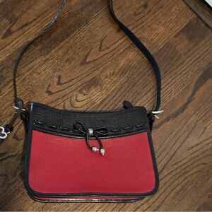 Brighton EMMA Red and Black Shoulder Bag